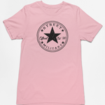 Street Military Classic Pink Shirt- Black Logo