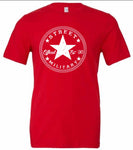 Street Military Classic Red Shirt- White Logo