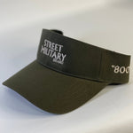 Street Military Brand Visor- Olive Green & Sandy Brown